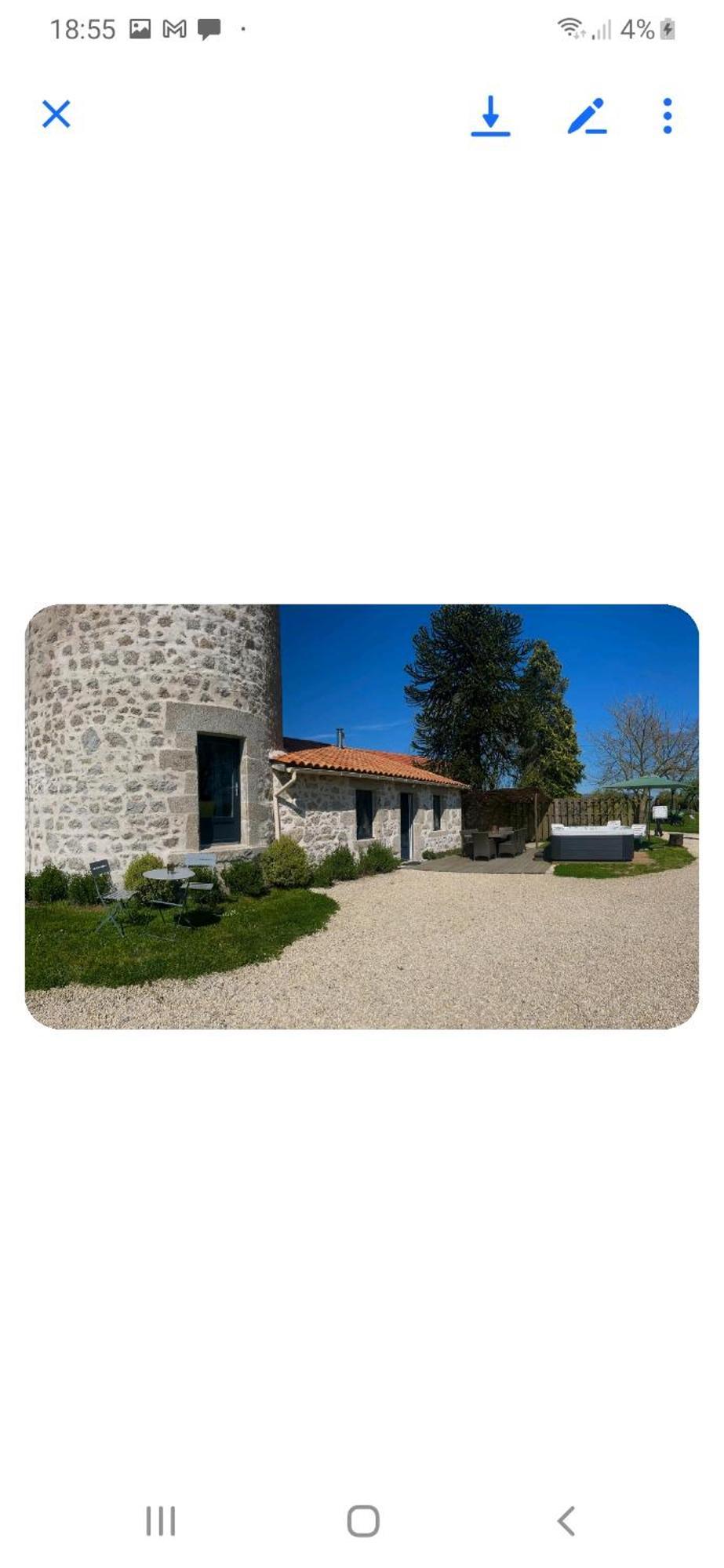Loue Ancien Moulin A Vent Avec Piscine Et Jacuzzi Villa Neuvy-Bouin Exteriör bild