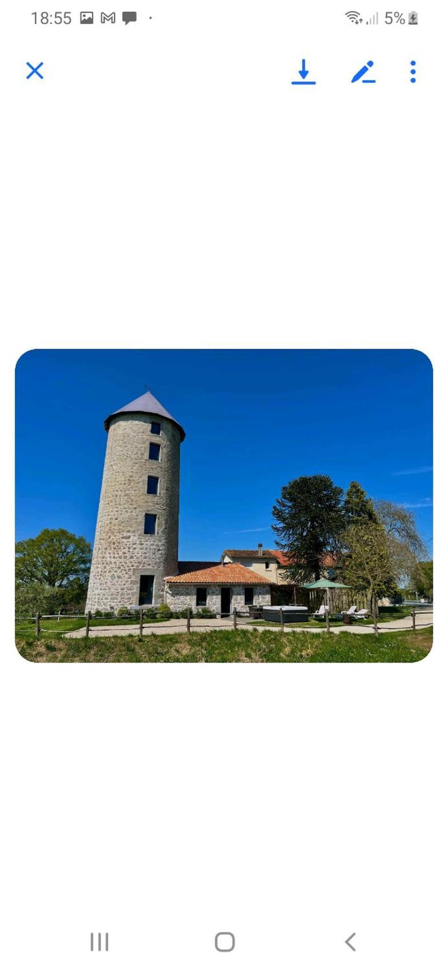 Loue Ancien Moulin A Vent Avec Piscine Et Jacuzzi Villa Neuvy-Bouin Exteriör bild